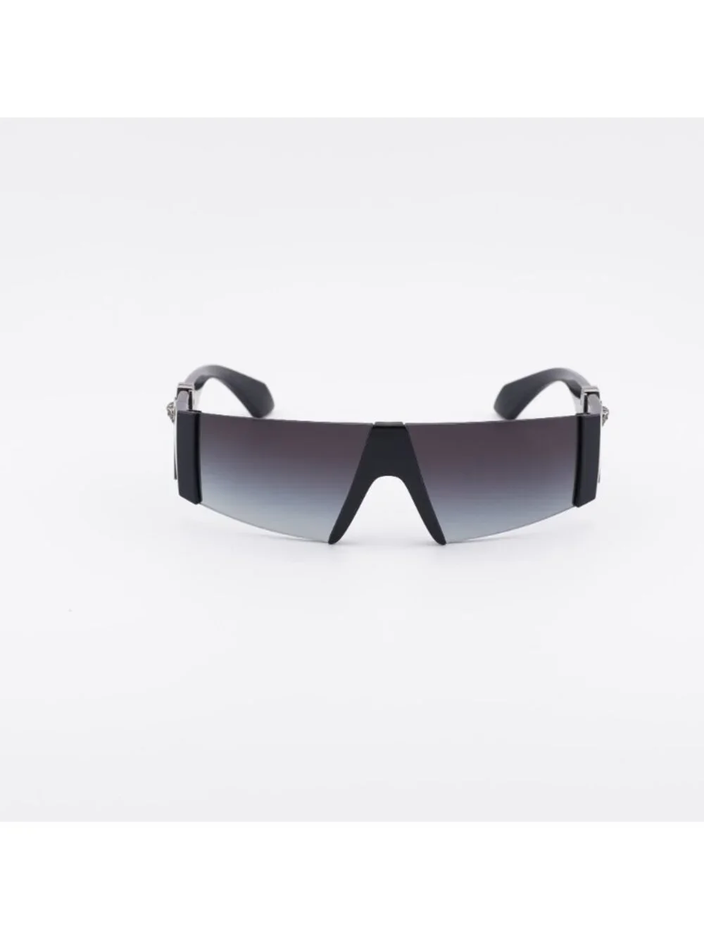 Versace VE4516 GB1/8G Sunglasses Black Shield Frame, Grey Lenses
